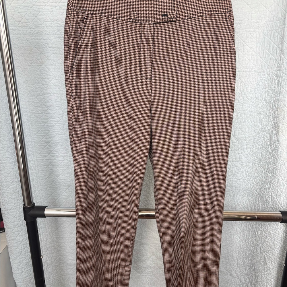 Rebecca Taylor Brown Checkered Trousers